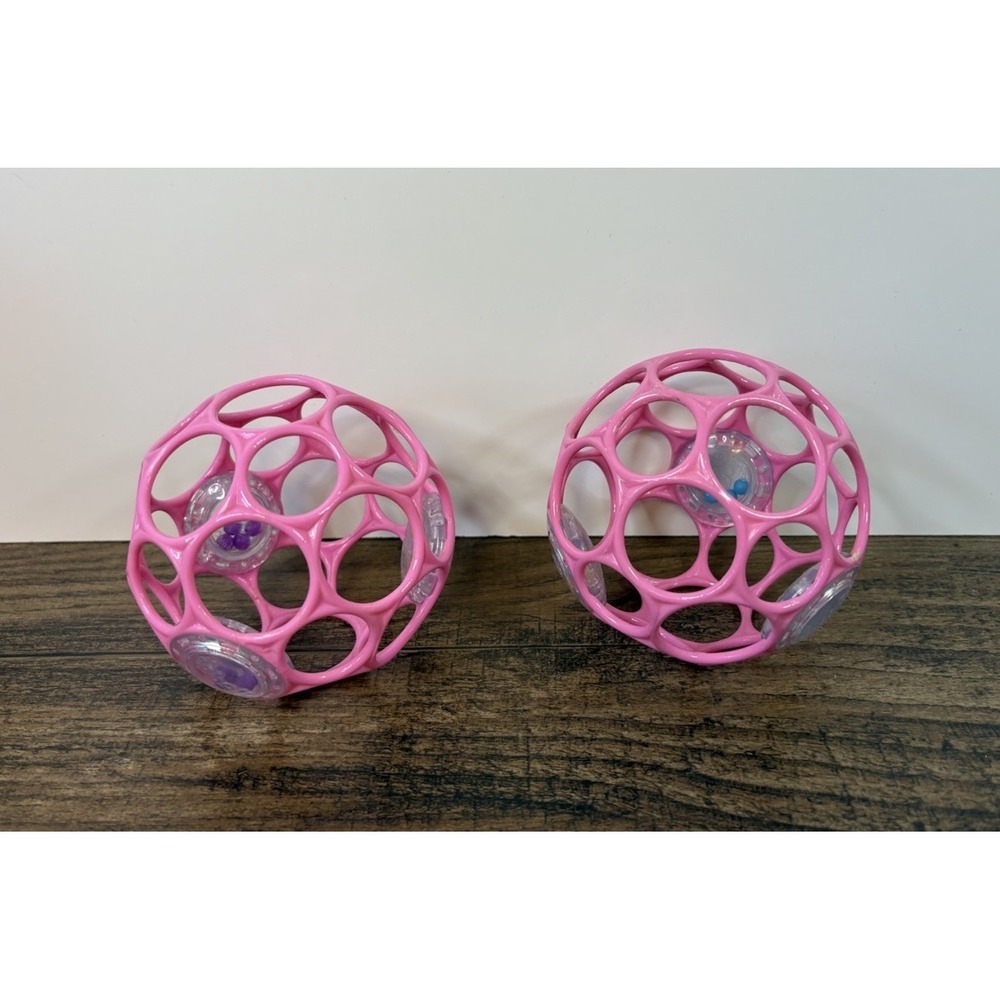 Oball Gripper Baby Pink Ball Lot Easy Grip Toys Toy Girl